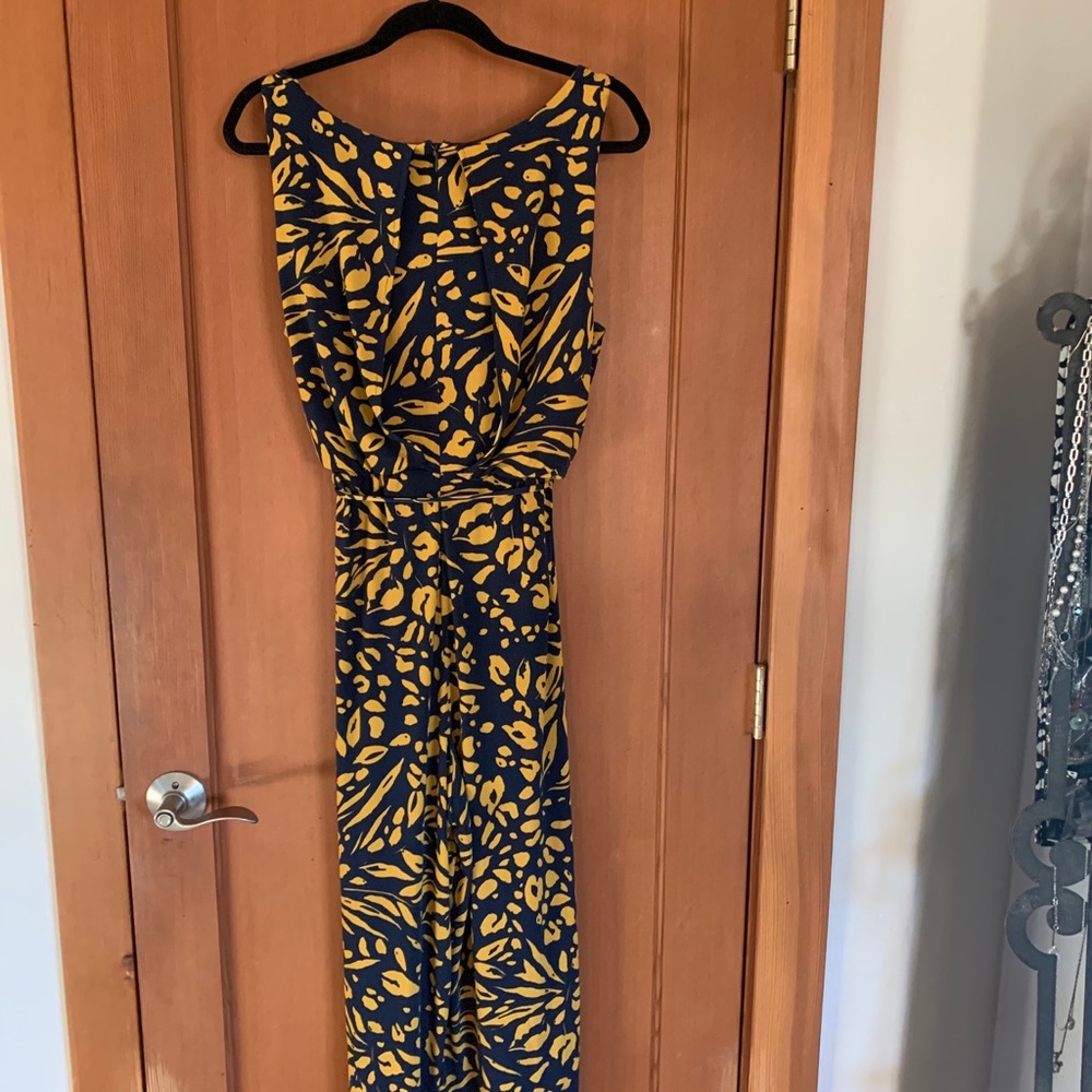 Blue-Gold Jumper 1 piece, sleeveless w/blouson - Picture 7 of 10